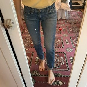 AG Adriano Goldschmied Cigarette Roll-up Jeans